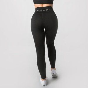 Alphalete Revival Leggings - Deep Black